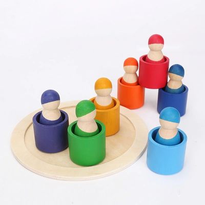 Exclusive Set 12 ชิ้น Peg Rainbow Arch Stacker ของเล่นปลอดสารพิษนอร์ดิก