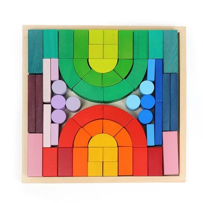 Creative Solid 4.5 ซม. ปริศนาซ้อนสายรุ้งขนาดใหญ่