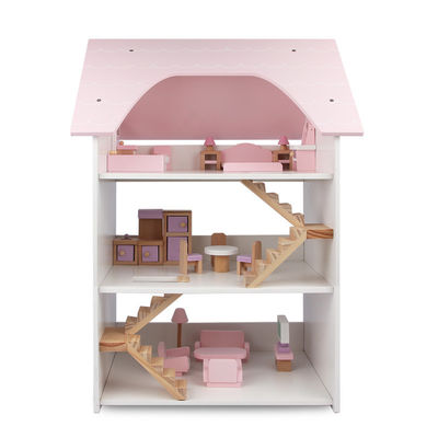 เครื่องประดับ ISO9001 Miniature Dollhouse Furniture เฟอร์นิเจอร์บ้านตุ๊กตาบาร์บี้ไม้