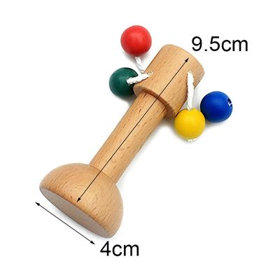 Handbell ยางกัดไม้ 6 นิ้ว Safe Tambor Beech Wood Teether