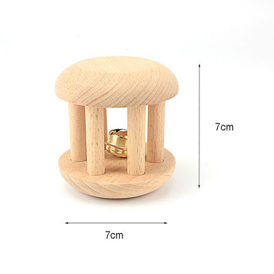 Handbell ยางกัดไม้ 6 นิ้ว Safe Tambor Beech Wood Teether