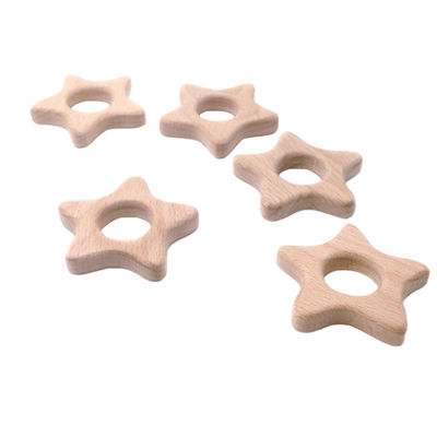 Beech 2cm Wooden Teething Toy Rabbit ยางกัดไม้ส่วนบุคคล 4 ซม