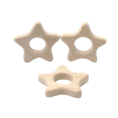 Beech 2cm Wooden Teething Toy Rabbit ยางกัดไม้ส่วนบุคคล 4 ซม