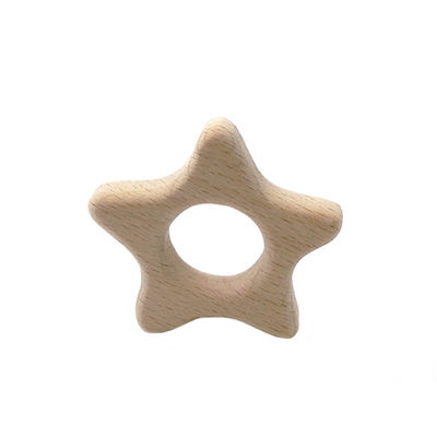 Beech 2cm Wooden Teething Toy Rabbit ยางกัดไม้ส่วนบุคคล 4 ซม
