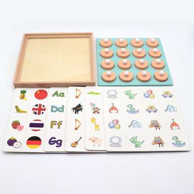 Montessori 3D เกมจับคู่หน่วยความจำสำหรับผู้ใหญ่เกมหมากรุก