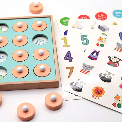 Montessori 3D เกมจับคู่หน่วยความจำสำหรับผู้ใหญ่เกมหมากรุก