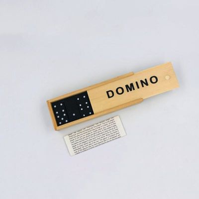 เกมท่องเที่ยว 28 ชิ้นไม้ Domino Blocks Board Early Education
