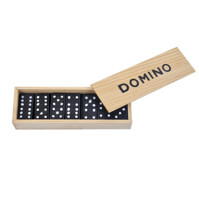 เกมท่องเที่ยว 28 ชิ้นไม้ Domino Blocks Board Early Education