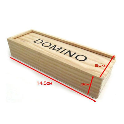 เกมท่องเที่ยว 28 ชิ้นไม้ Domino Blocks Board Early Education