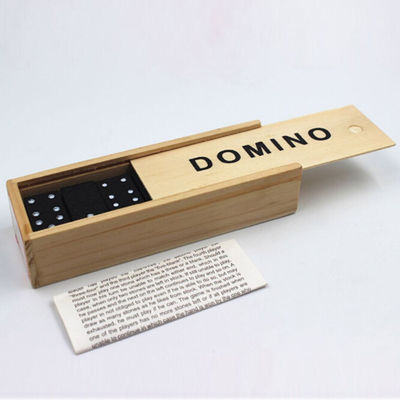 เกมท่องเที่ยว 28 ชิ้นไม้ Domino Blocks Board Early Education