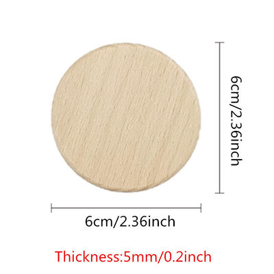 Tree Bark 5cm Natural Wood Discs Circle Wood Slices Cutouts Ornaments