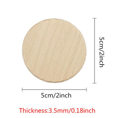 Tree Bark 5cm Natural Wood Discs Circle Wood Slices Cutouts Ornaments