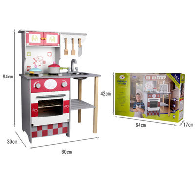 House 84cm Wooden Role Play Sets 60cm Puzzle Wooden Role Play Food
