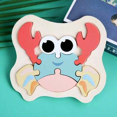 Macaron 3D Wooden Block Puzzle ของเล่นตัวต่อไม้