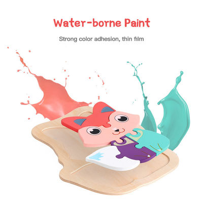 Macaron 3D Wooden Block Puzzle ของเล่นตัวต่อไม้