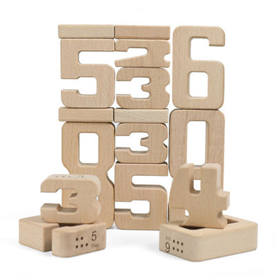 Jenga เกมส์ไม้ Building Blocks ของเล่นจำนวน Montessori