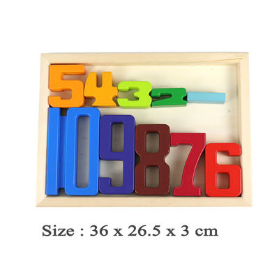 Jenga เกมส์ไม้ Building Blocks ของเล่นจำนวน Montessori