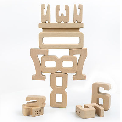 Jenga เกมส์ไม้ Building Blocks ของเล่นจำนวน Montessori