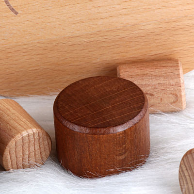 เด็ก Montessori Wooden Moon Balance Building Blocks