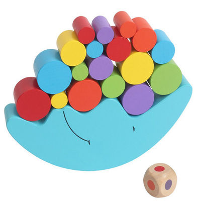 เกม Montessori Moon Balance ไม้สำหรับการเรียนรู้ในช่วงต้น