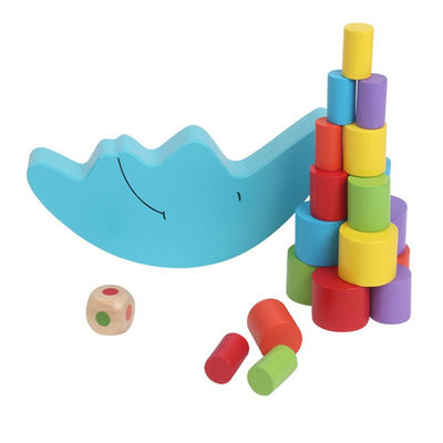 เกม Montessori Moon Balance ไม้สำหรับการเรียนรู้ในช่วงต้น