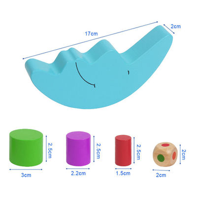 เกม Montessori Moon Balance ไม้สำหรับการเรียนรู้ในช่วงต้น