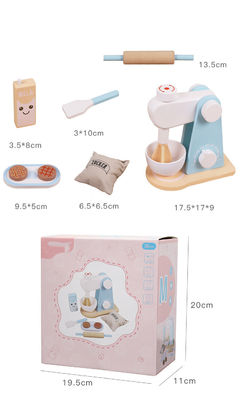 unisex Kids Early Education ของเล่นไม้แกล้งทำครัว