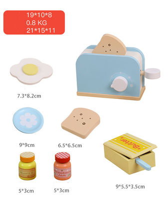 unisex Kids Early Education ของเล่นไม้แกล้งทำครัว