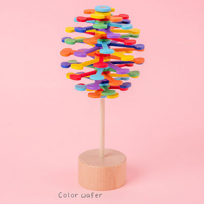 Marca Dragon Color Montessori ของเล่นบีบอัดไม้