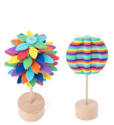 Marca Dragon Color Montessori ของเล่นบีบอัดไม้