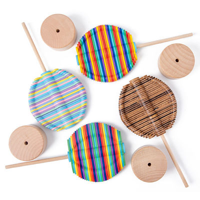 Marca Dragon Color Montessori ของเล่นบีบอัดไม้