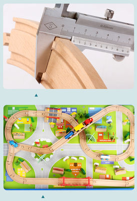 มินิไม้ 88 ชิ้น City Road Builder เกมกระดานไม้