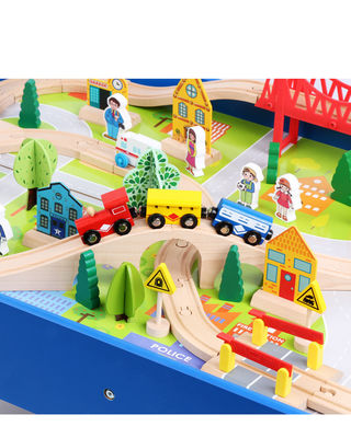 มินิไม้ 88 ชิ้น City Road Builder เกมกระดานไม้