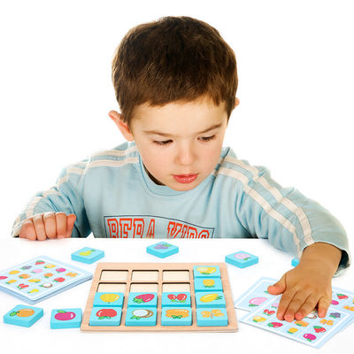 เกมกระดานปริศนาไม้ Montessori สำหรับเด็ก ODM