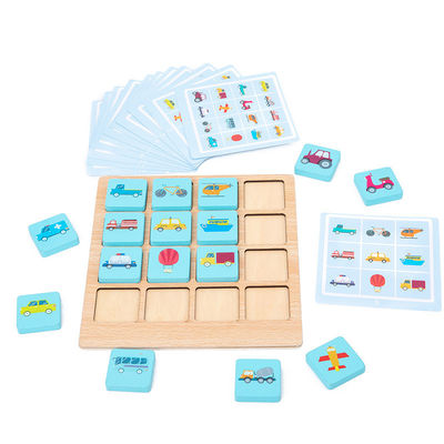 เกมกระดานปริศนาไม้ Montessori สำหรับเด็ก ODM