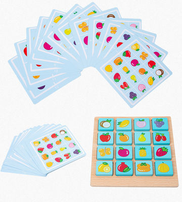 เกมกระดานปริศนาไม้ Montessori สำหรับเด็ก ODM