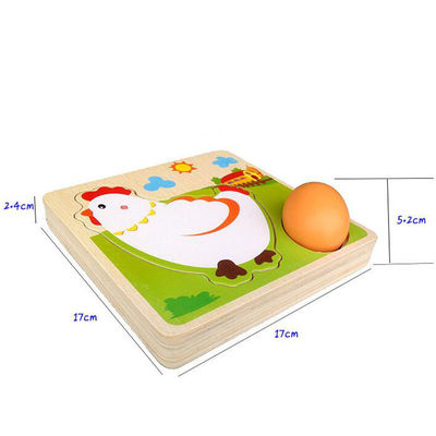 กระบวนการเจริญเติบโตของไก่ 3 มิติปริศนาหลายชั้นไม้