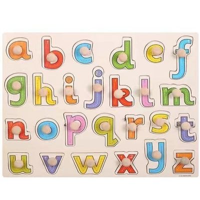 Hand Grasp 3D Montessori จิ๊กซอว์ไม้สำหรับการศึกษาของทารก