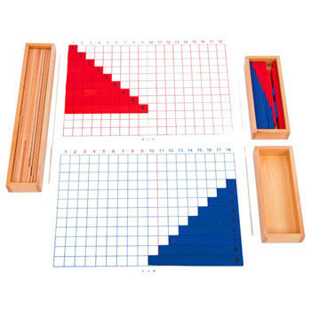 กระดานบวกและลบ Montessori ไม้สำหรับการสอนคณิตศาสตร์เบื้องต้น