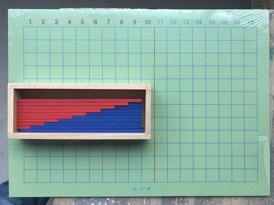 กระดานบวกและลบ Montessori ไม้สำหรับการสอนคณิตศาสตร์เบื้องต้น