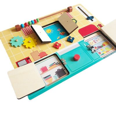 กระดานกิจกรรม Montessori สำหรับเด็ก