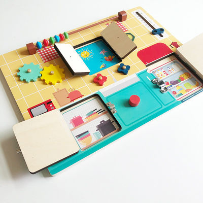 กระดานกิจกรรม Montessori สำหรับเด็ก