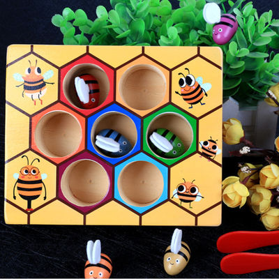 เกมประสานมือตาไม้ Montessori สำหรับเด็กปฐมวัย