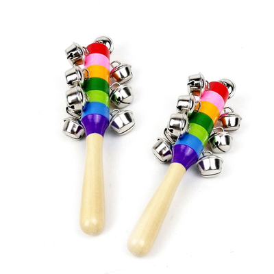 ดนตรีไม้ Rattle Montessori สำหรับของเล่นเด็กเปลเด็กการศึกษา