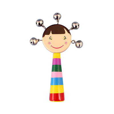 ดนตรีไม้ Rattle Montessori สำหรับของเล่นเด็กเปลเด็กการศึกษา