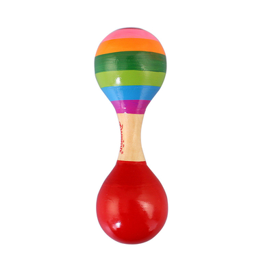 ดนตรีไม้ Rattle Montessori สำหรับของเล่นเด็กเปลเด็กการศึกษา