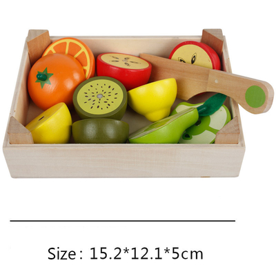 Montessori Kitchen แกล้งของเล่นสำหรับเด็กตัดผลไม้ Vegeta