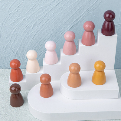 Montessori Rainbow Building Block ของเล่นไม้เด็กปลอดภัยปลอดสารพิษ DIY Creative Stacking Balance Game ของเล่นเพื่อการศึกษา