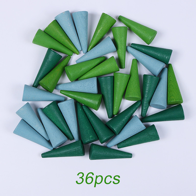 เด็กไม้ Constructor ชุด Nordic ไม้ Rainbow Blocks หลวมชิ้นส่วน Montessori ของเล่นเพื่อการศึกษาเด็กเด็กวัยหัดเดิน Baby G