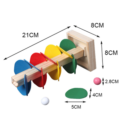 Montessori เด็กไม้ Petal Tree Building Blocks ของเล่นเด็ก Rainbow Ball Ball Run Track ของเล่นเพื่อการศึกษาสำหรับเด็ก Gi